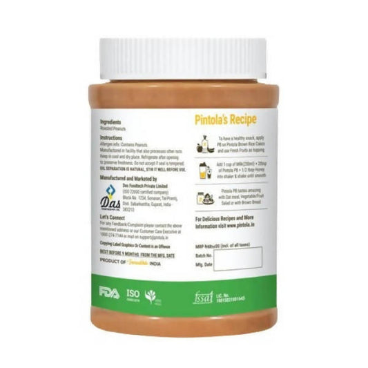 Pintola All Natural Crunchy Peanut Butter