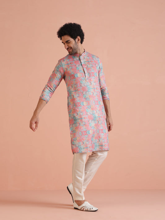 Kisah Men's Multi Kurta Trouser Set | Swadesiicart
