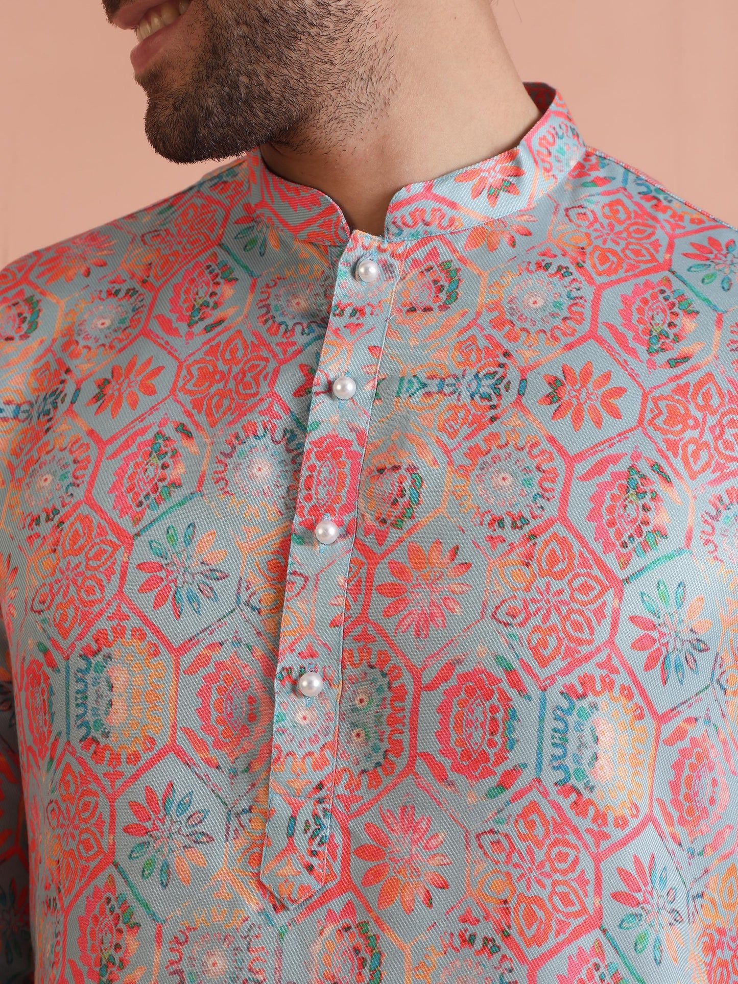 Kisah Men's Multi Kurta Trouser Set | Swadesiicart