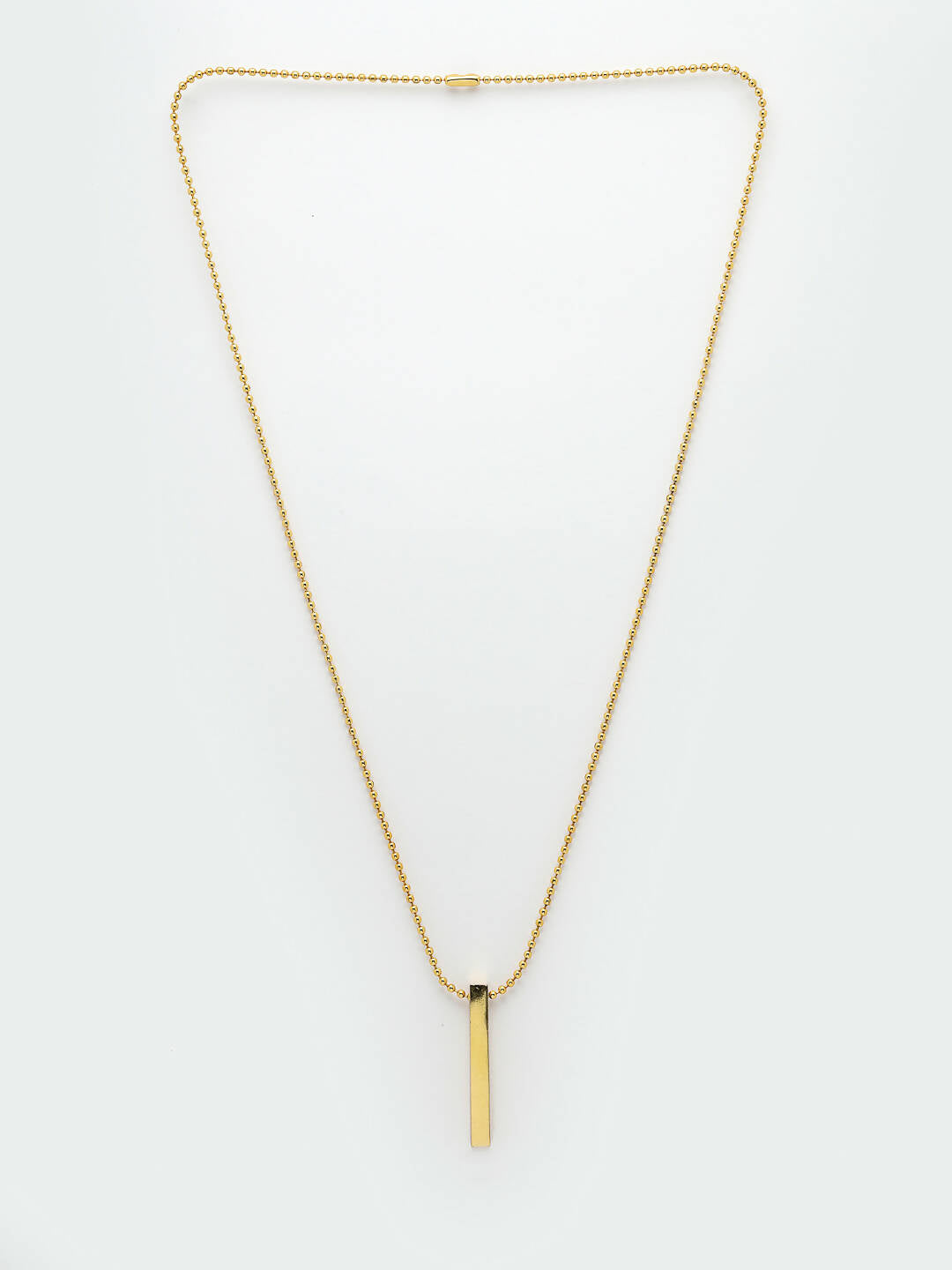 NVR Men Gold-Polished Geomatric Pendent With Chain | Swadesiicart