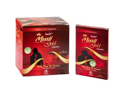 Ind-Swift Musli Gold Capsules For Men with Sj | Swadesiicart
