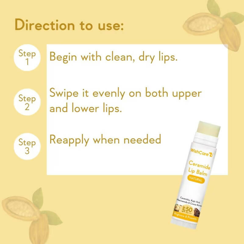 Wishcare Ceramide Lip Balm SPF 50 PA+++ – Brightening Lip Protection