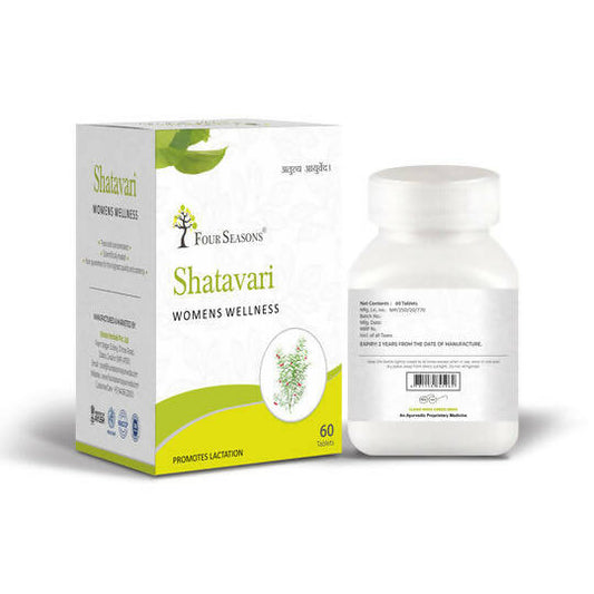 Four Seasons Shatavari Womens Wellness Tablets - Swadesiicart