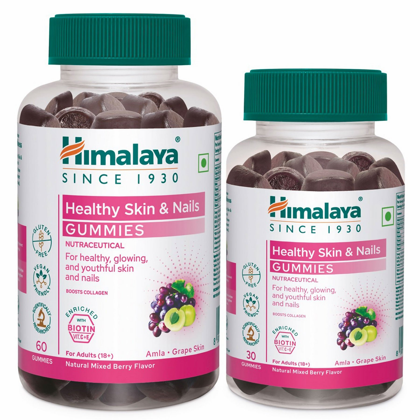 Himalaya Herbals Healthy Skin & Nail Gummies - Swadesiicart