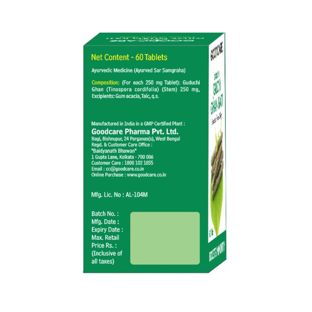 Goodcare Guduchi (Giloy) Ghan Bati Tablets | Swadesiicart