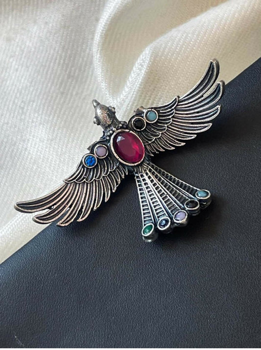 Joban Fashion Oxidized Eagle Shape Ring | Swadesiicart