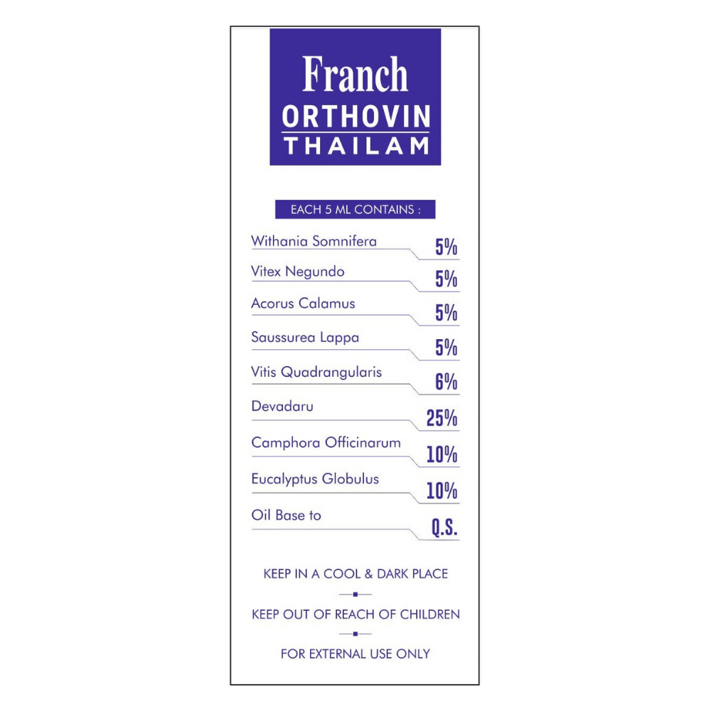 Franch Orthovin Thailam Highly Concentrated Oil | Swadesiicart