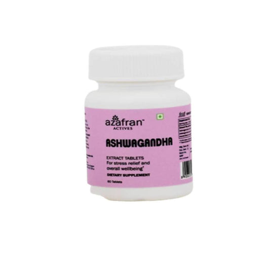 Azafran Actives Organic Ashwagandha Extract Tablets | Swadesiicart