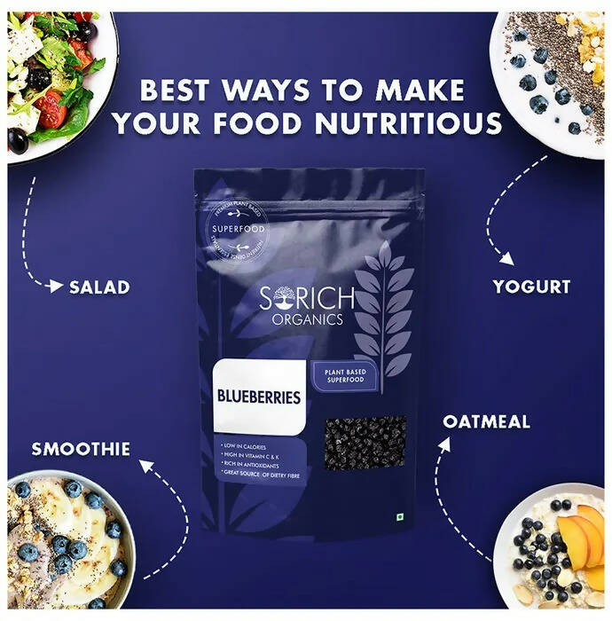 Sorich Organics Plant Based Superfood Blue Berries | Swadesiicart