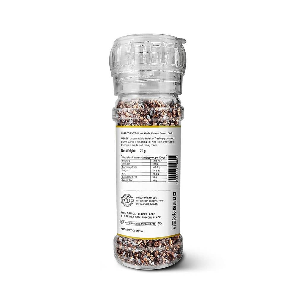 Lunn Burnt Garlic Seasoning with Grinder - Swadesiicart