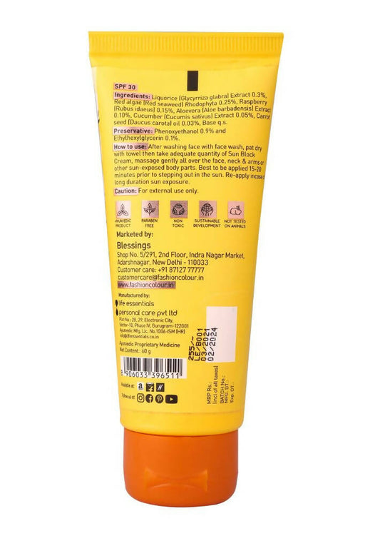 Fashion Colour Sun Block and Protection Cream-SPF30 - Distacart