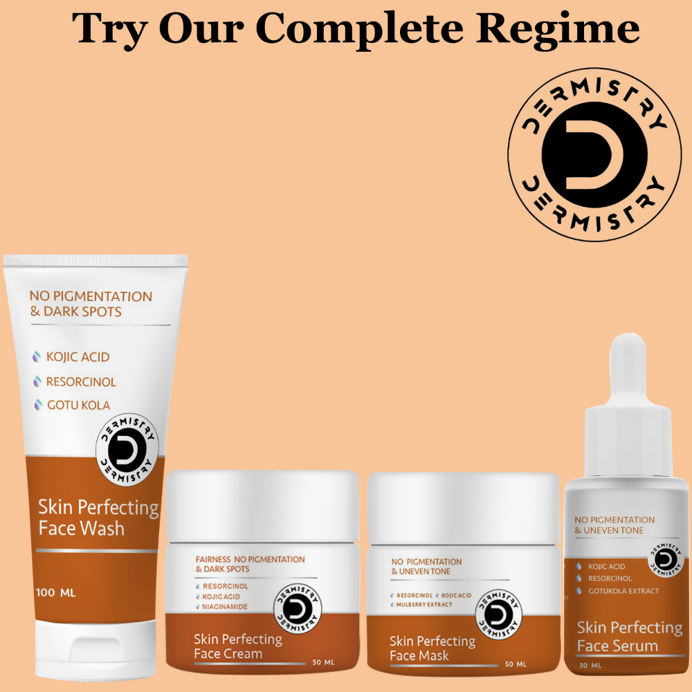 Dermistry Skin Perfecting Face Mask Kojic Acid Resorcinol for Pigmentation Dark Spots Uneven Tone