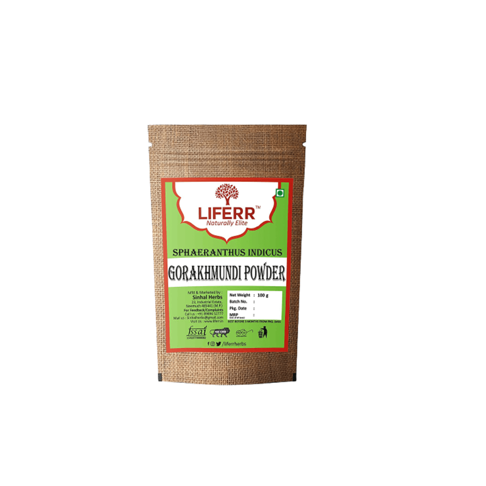 LIFERR Gorakhmundi Powder - Sphaeranthus Indicus Powder (200g) | Swadesiicart