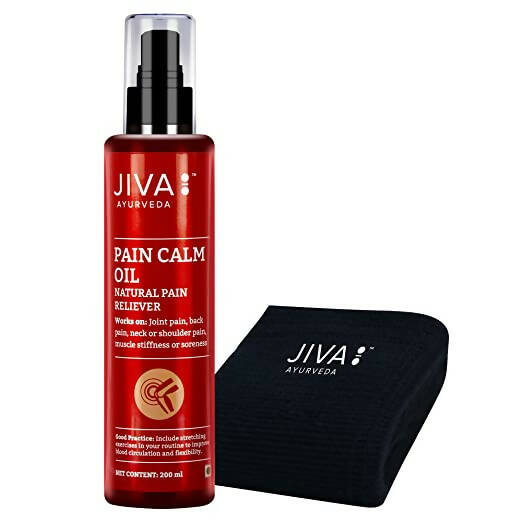 Jiva Ayurveda Pain Calm Oil & Knee Cap Combo - Jiva Ayurvedic