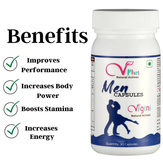 Vigini Natural Actives Men Capsules for Vitality Booster | Swadesiicart