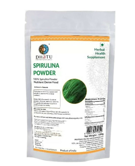 Dhatu Organics & Naturals Spirulina Powder | Swadesiicart
