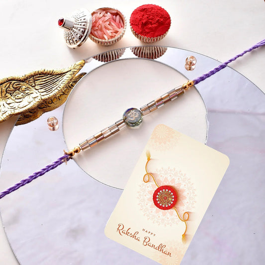trueBrowns X Voylla Men's Bejewelled Beaded Thread Rakhi For Brother | Swadesiicart