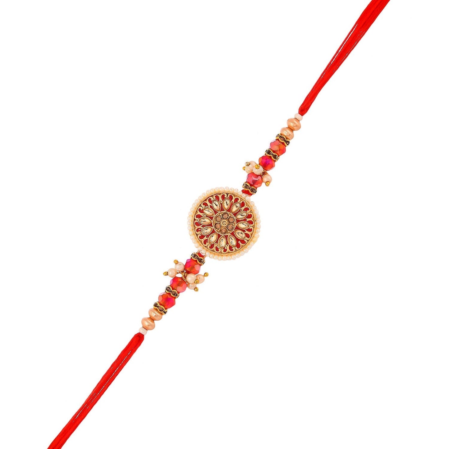 trueBrowns X Voylla Bejewelled And Beaded Men's Thread Rakhi For Brother | Swadesiicart