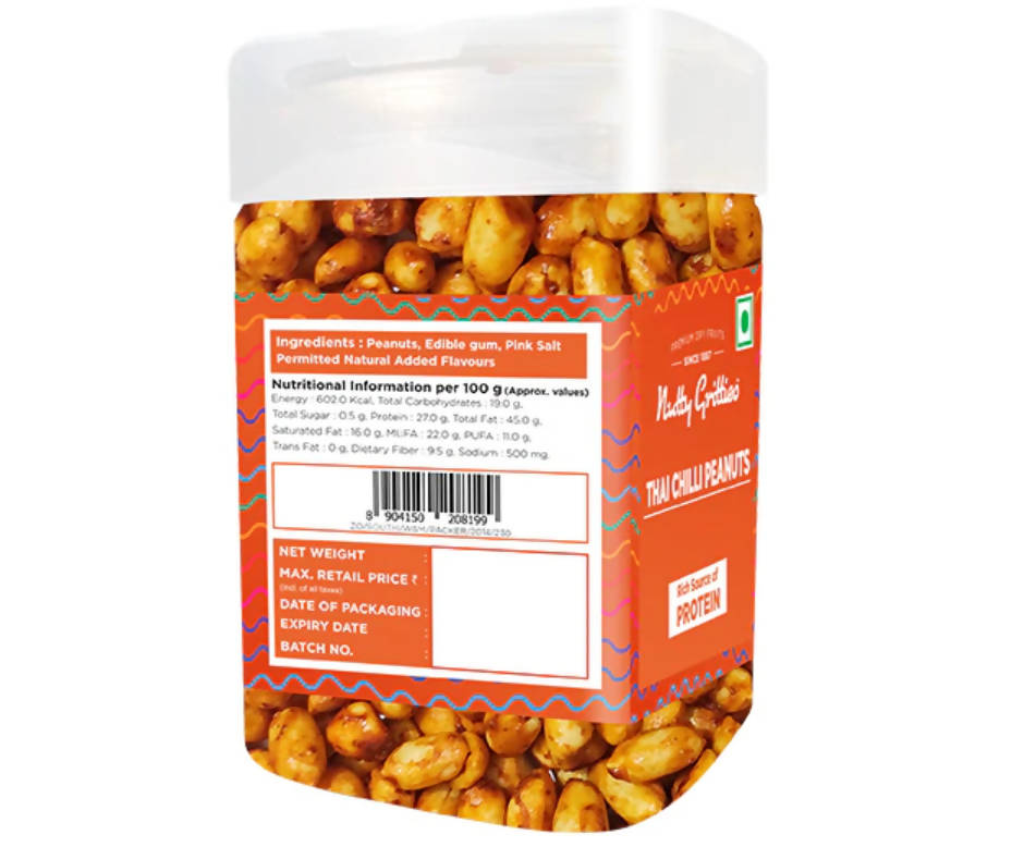 Nutty Gritties Thai Chilli Peanuts - Swadesiicart