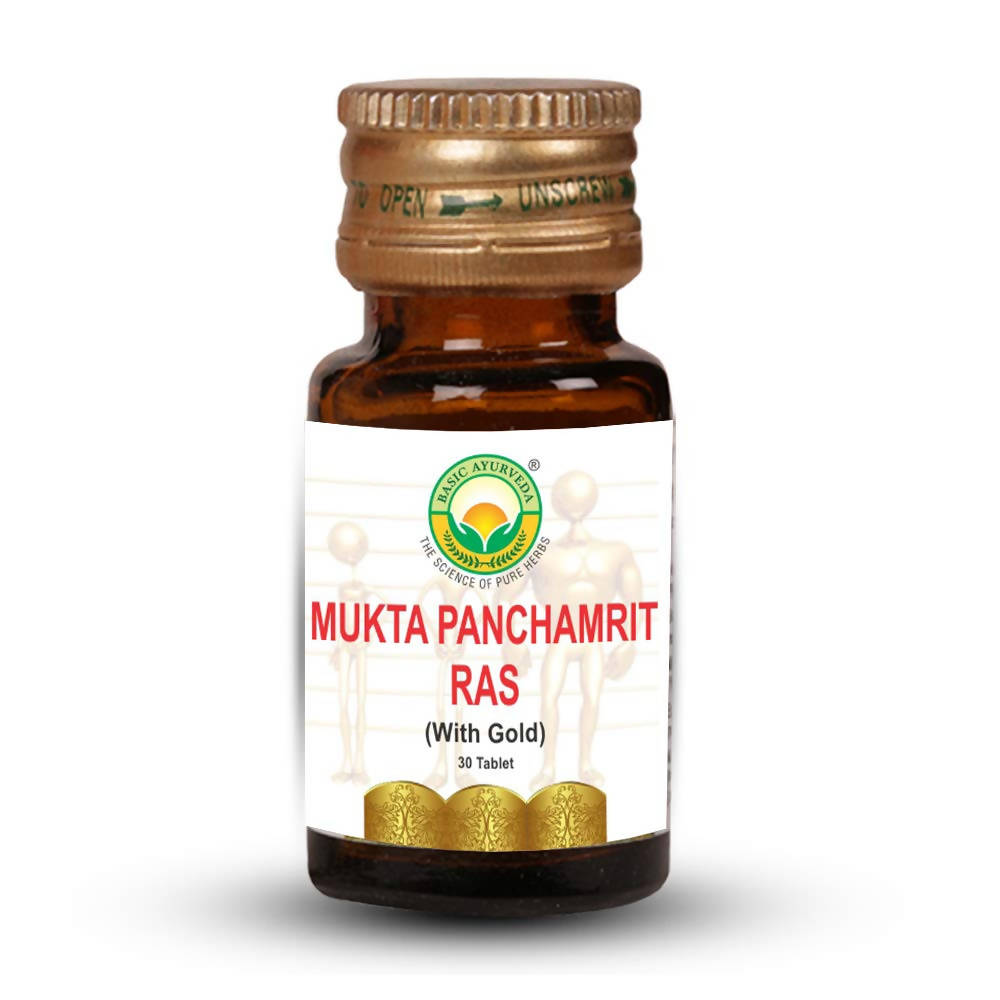 Basic Ayurveda Mukta Panchamrit Ras - Limited Time Offer - Swadesiicart