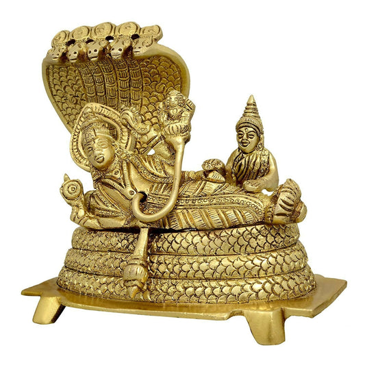 Umi Lord Vishnu and Lakshmi Maa On Shesha Naag - Swadesiicart