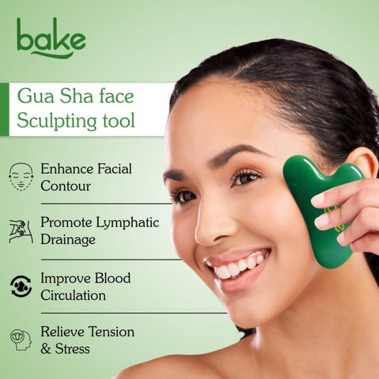 Bake Jade Gua Sha Face Massage Tool | Swadesiicart