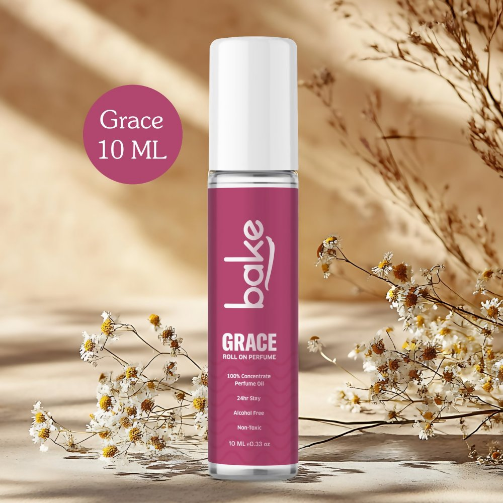 Bake Grace 100% Concentrated Perfume Oil Roll on Fragrance For Men & Women - White Oud | Swadesiicart