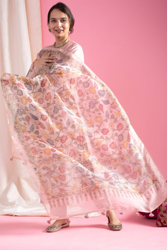 The52 Beautiful Viscose Chanderi Fabric Straight Kurta, Pant and Dupatta Set - Swadesiicart