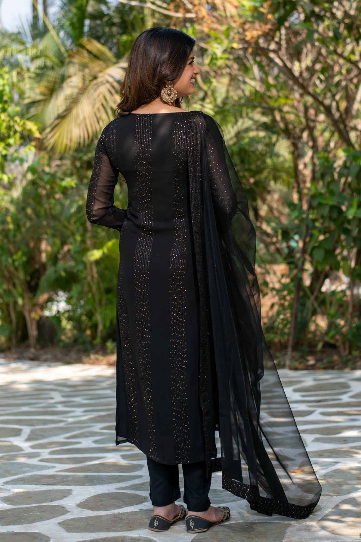 The52 Women Gorgeous Faux Georgette Fabric Straight Kurta, Pant and Dupatta Set - Swadesiicart