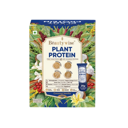 Beautywise Plant Protein Powder - Coconut Vanilla | Swadesiicart