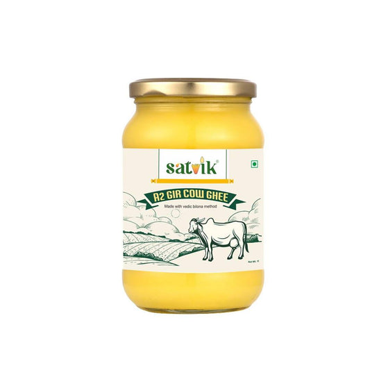 Satvik A2 Gir Cow Ghee | Vedic Bilona Method | Bilona Ghee | A2 Cow Desi Ghee | Swadesiicart
