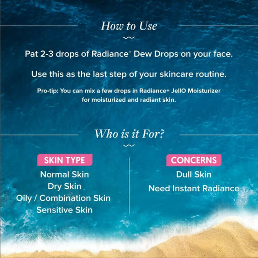 Aqualogica Radiance+ Juicy Dew Drops - Limited Time Offer - Swadesiicart