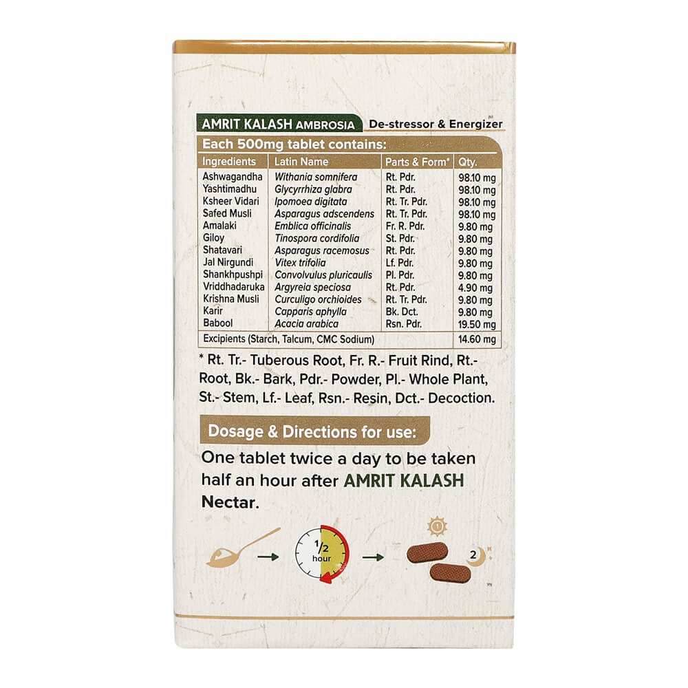 Maharishi Ayurveda Amrit Kalash Ambrosia Composition