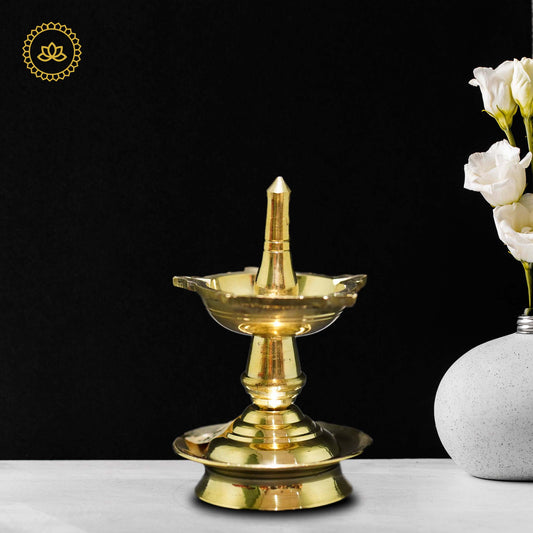 Mangalore Deepa: Authentic Mangalorean Lamp for Hindu Celebrations - Divine India Art