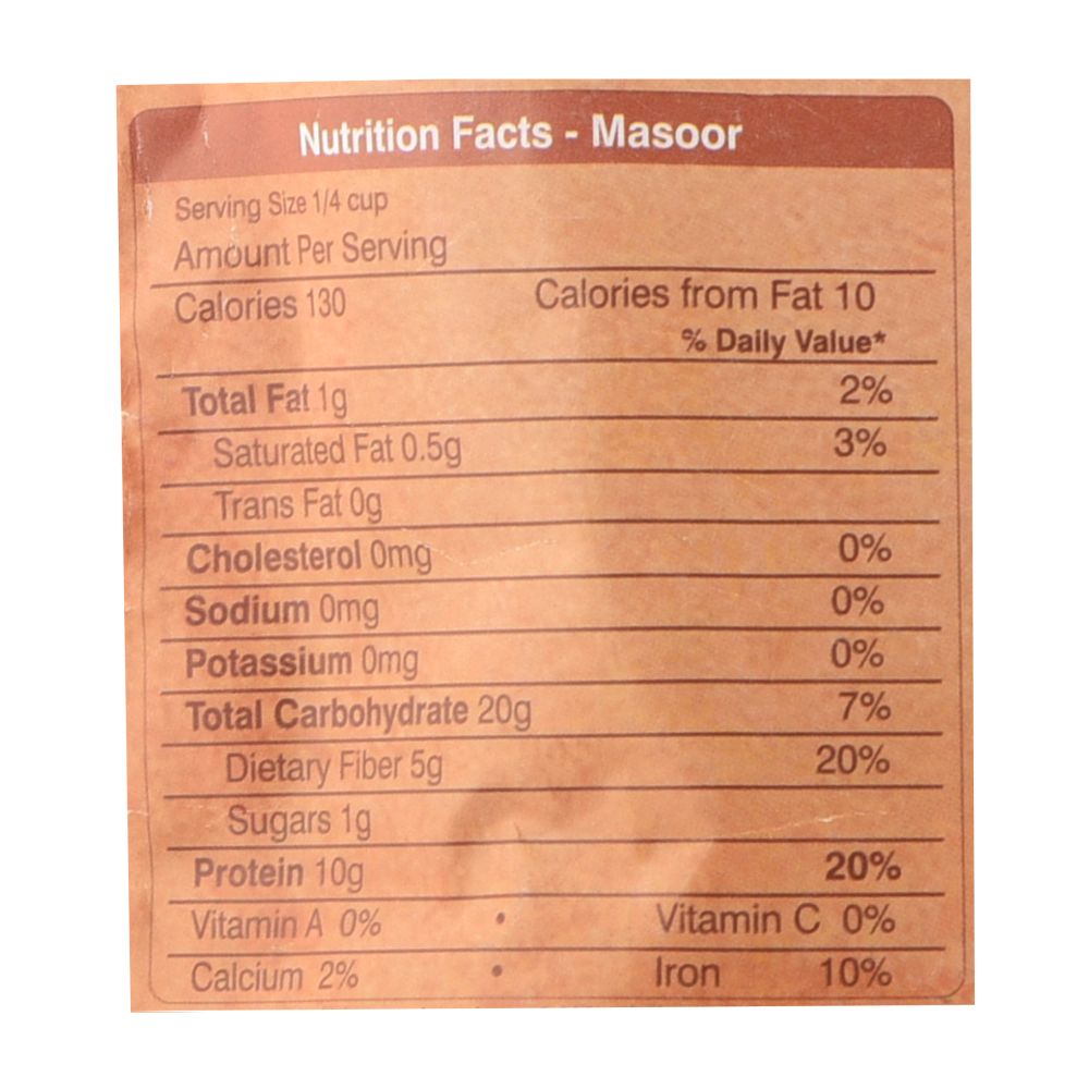 Organic Wellness Masoor Dal Split - Swadesiicart