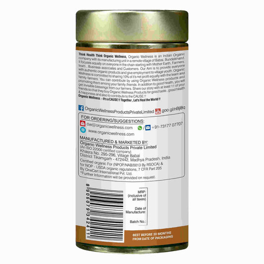 Organic Wellness Licorice Tea Tin Pack - Swadesiicart