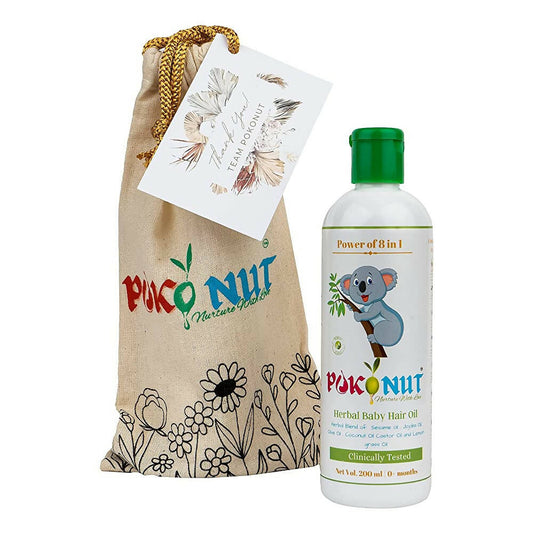 Pokonut Herbal Chemical Free Baby Hair Oil - Swadesiicart
