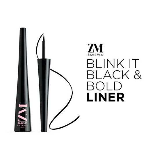 Zayn & Myza Blink It Black & Bold Liquid Eyeliner - Swadesiicart