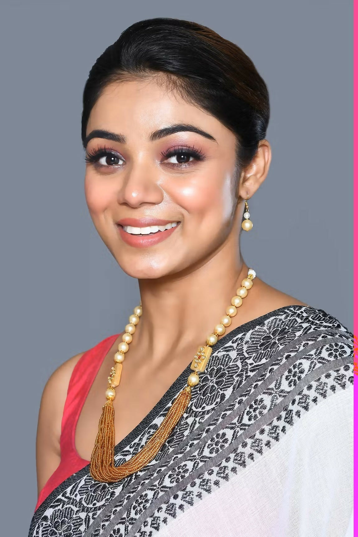 Joban Fashion Women Golden Mala Necklace Set With Earrings - Swadesiicart