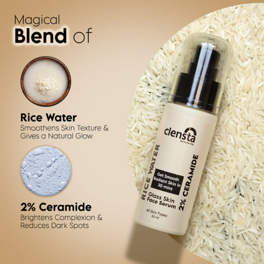 Clensta Rice Water Face Serum | Swadesiicart
