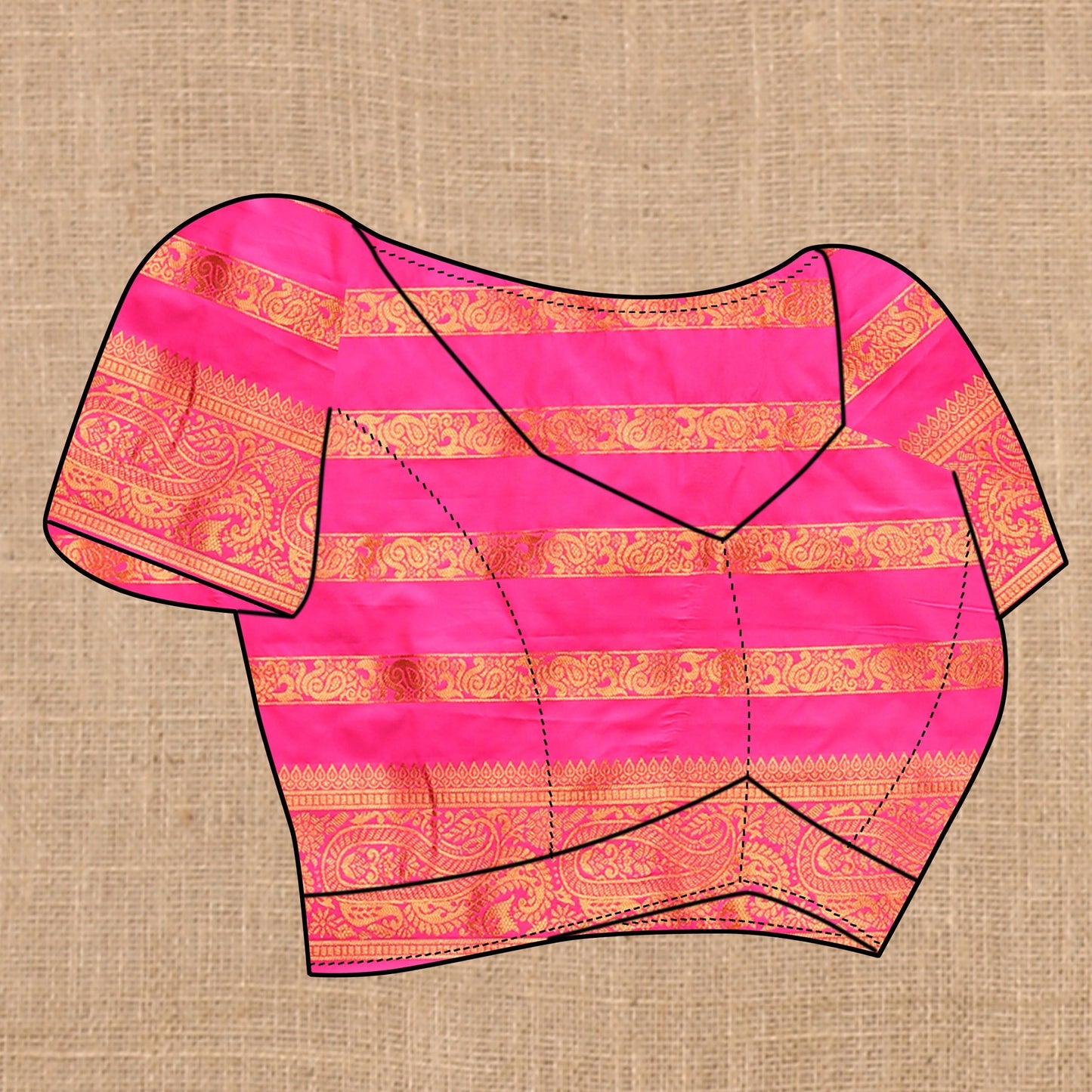Vedant Vastram Pink Color Banarasi Silk Saree - Pink | Swadesiicart