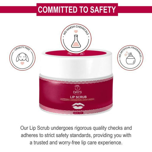 7 Days Organic Beetroot Lightening Balm for Dark, Chapped & Pigmented Lips Scrub - Swadesiicart