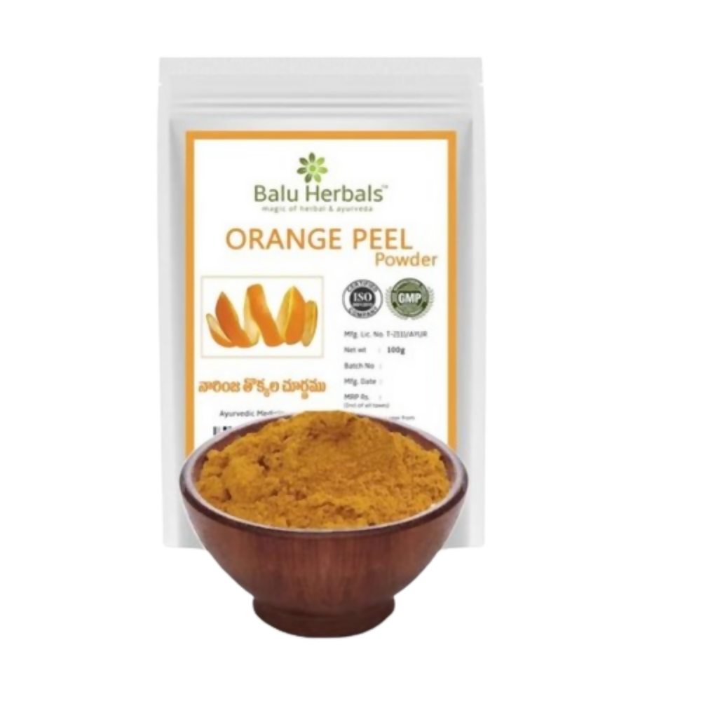 Balu Herbals Orange Peel (Narinja Thokkala) Powder - Balu Herbals