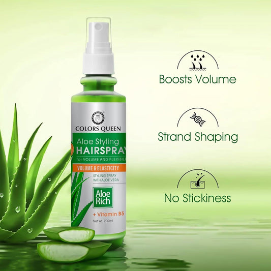 Colors Queen Aloe Styling Hair Spray | Swadesiicart
