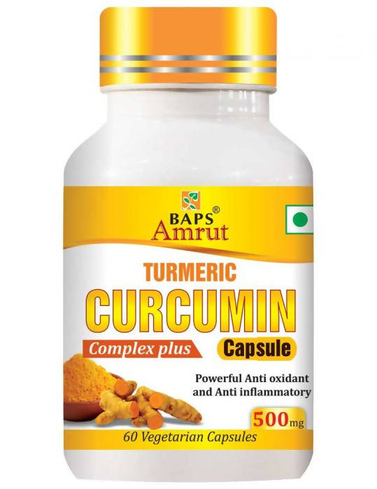 Baps Amrut Turmeric Curcumin Complex Plus Capsule | Swadesiicart
