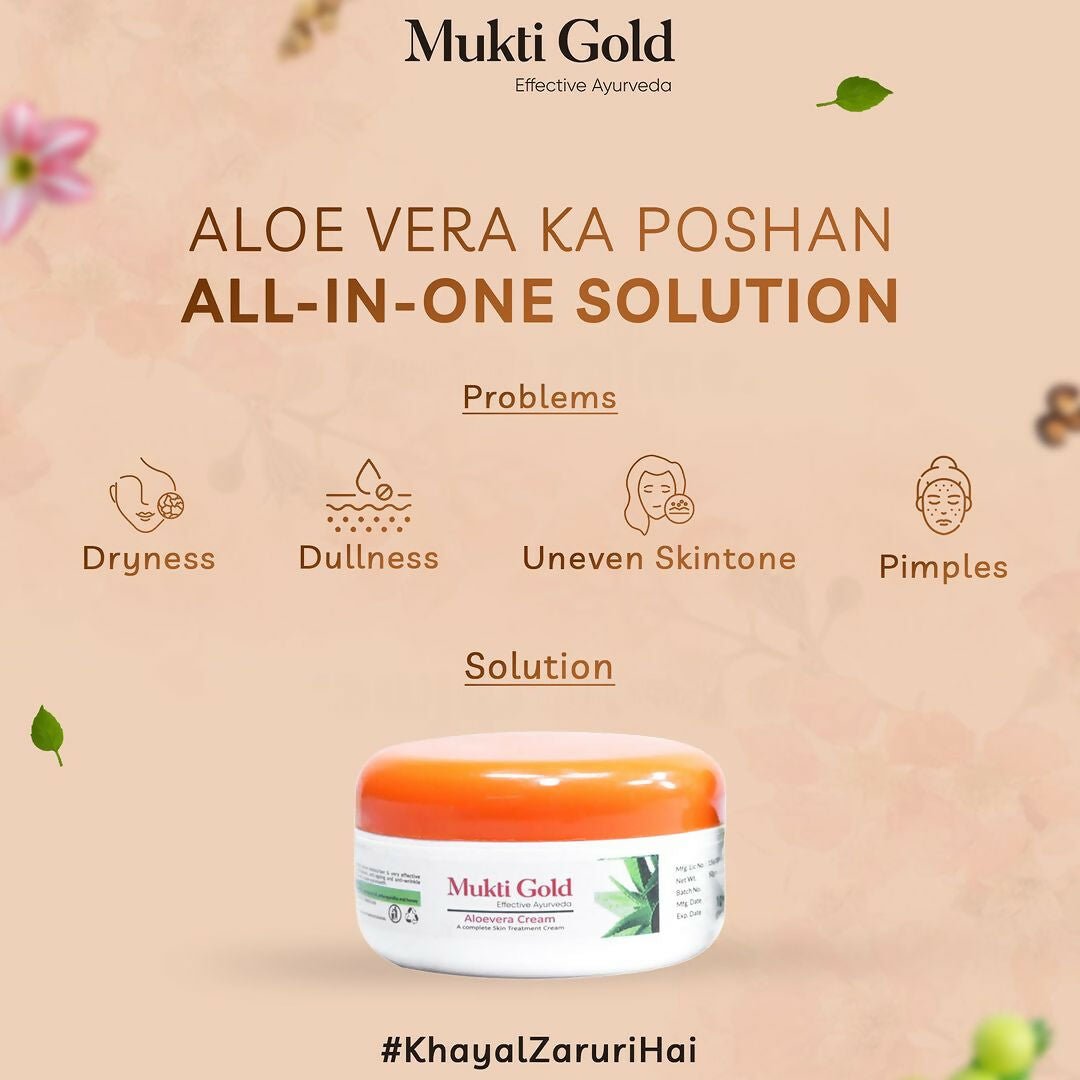 Axiom Mukti Gold Aloevera Cream - Swadesiicart