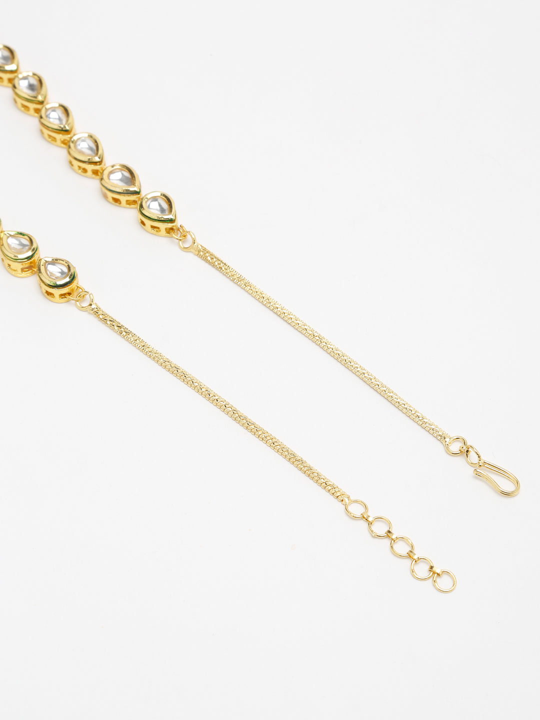 Gold-Polished Kundan Choker - Ruby Raang | Swadesiicart