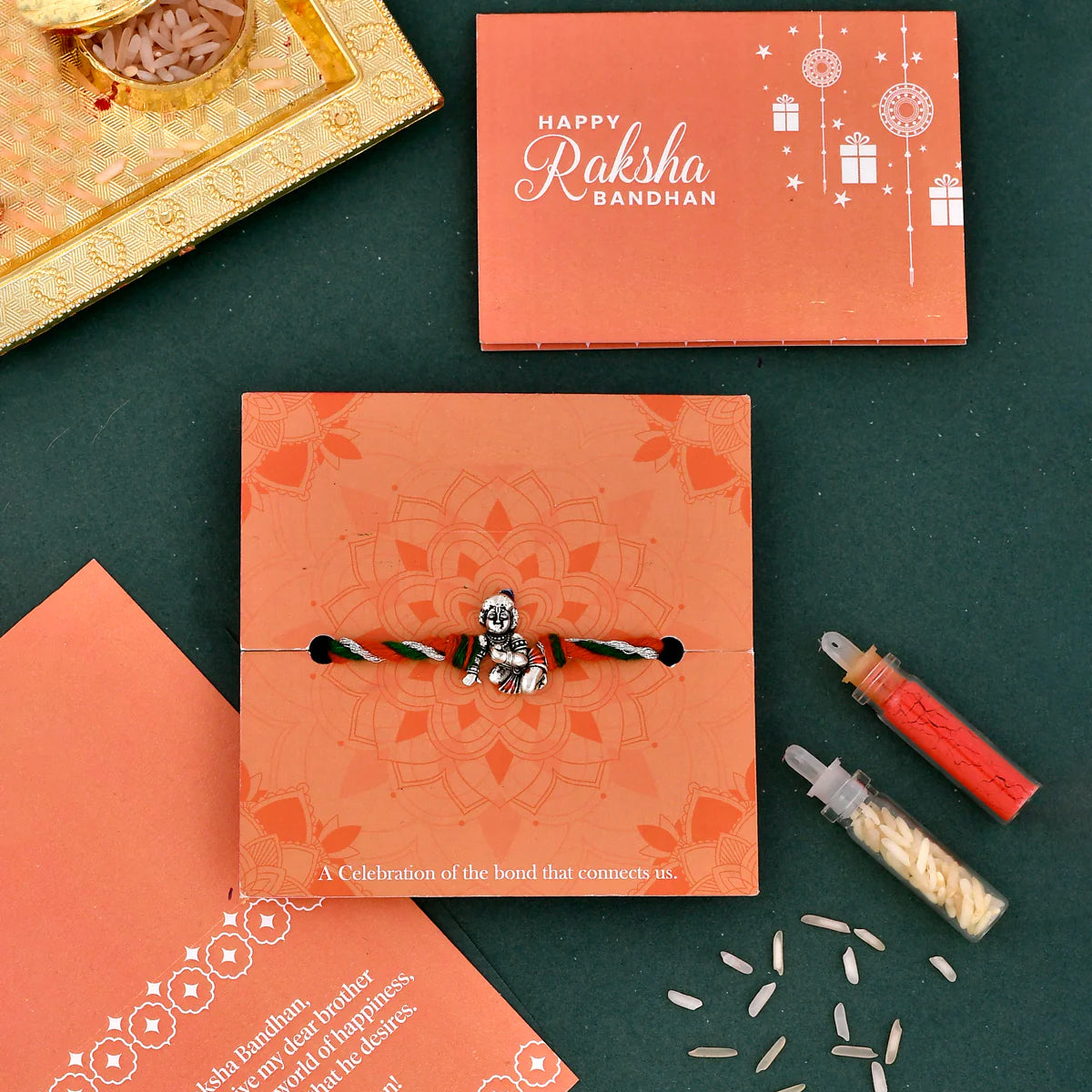trueBrowns X Voylla Colorful Lord Krishna Motif Rakhi | Swadesiicart