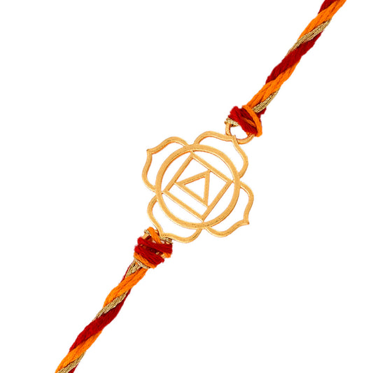 trueBrowns X Voylla High Polish Abstract Floral Motif Rakhi | Swadesiicart