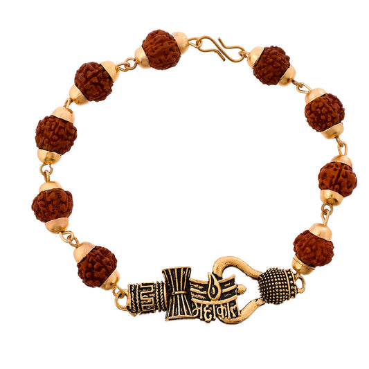 trueBrowns X Voylla Lord Shiva Motifs Rudraksha Rakhi | Swadesiicart